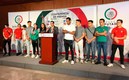 Clavadistas mexicanos acudieron a la Cámara de Diputados (FOTO: Abigail Parra)