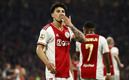 Jorge Sánchez festeja el gol con el Ajax. (FOTO: AFP)