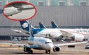 Los aviones de Aeroméxico y Delta se impactaron en la pista (Reuters | Twitter)