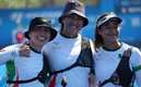Alejandra Valencia, Ángela Ruiz y Aída Román conquistó la medalla de oro (worldarchery.sport)