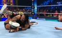 El momento del toque de espaldas de Priest sobre Santos