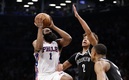 76ers barrieron a los Nets. Foto: AFP