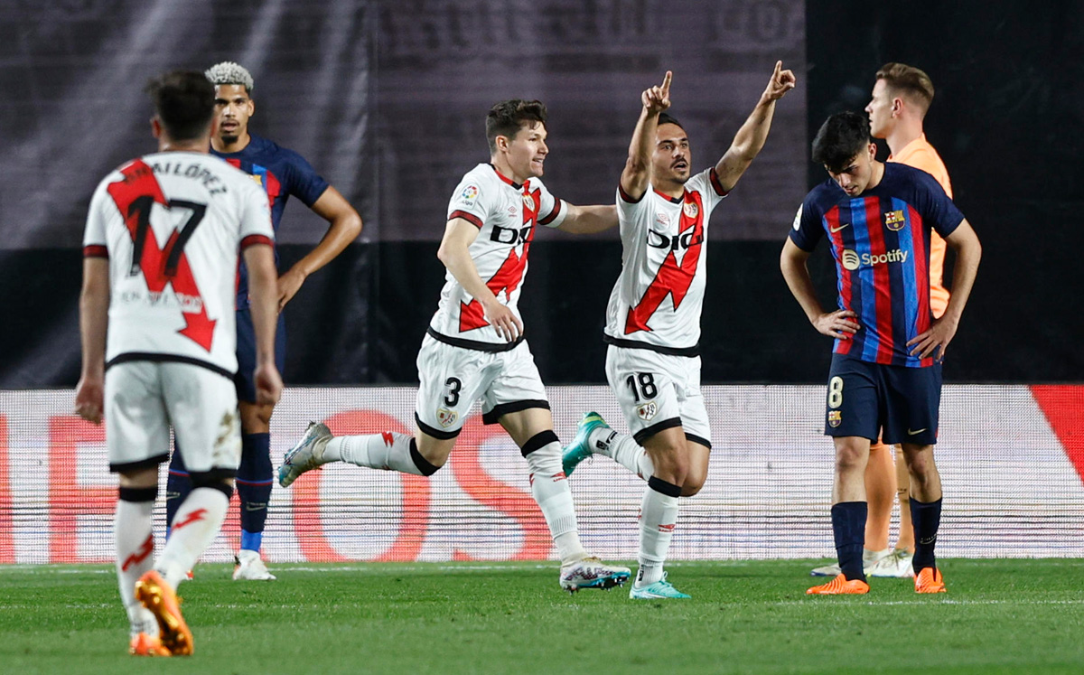 Rayo Vallecano sorprendió al Barcelona. (Foto: EFE)