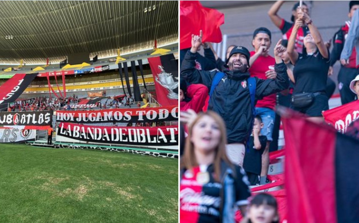 Atlas entrenó con miles de aficionados en las gradas del Jalisco
