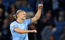Haaland celebrando su gol 35 en Premier League. (Reuters)
