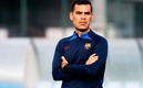 Rafa Márquez entrena al Barça Atletic y ha perdido cuatro de nueve juegos al momento. (TW @FCBarcelonaB)