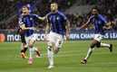 Inter abrió el marcador del duelo ante Milán en la Champions League (Reuters)