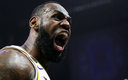 LeBron James, leyenda en activo de la NBA con Los Angeles Lakers. (AFP)