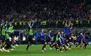 Los jugadores del Inter festeja con todo el pase a la Final de la Champions. Foto: (AFP)