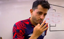 Alan Mozo, seguro del 3-1.