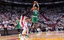 Jayson Tatum llevó a los Celtics a levantarse en la serie ante el Heat. Foto: (AFP)