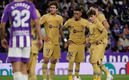 Raphina durante el partido ante Valladolid. (FOTO: AFP)