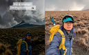 Tiktoker se acercó al cráter del Popocatépetl.