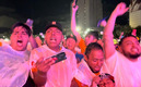 La Macroplaza festejó con todo los goles de Tigres. (Foto: Jorge Rosales)
