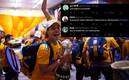 Lainez festeja el título con los de la UANL. Foto: (Mexsport)