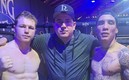 Eddy, con dos de sus pupilos: Canelo y Óscar Valdez | @oscarvaldez56