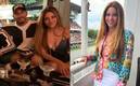 La cantante colombiana presumió su colorida blusa de la marca Versace. Foto: (Especial)