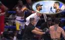 La batalla entre Mayweather y John Gotti III acabó en campal. Foto: (Especial)