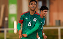 Fidel Ambriz celebra su gol ante España. FOTO: EFE.