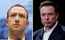 Zuckerberg y Musk. (Reuters)