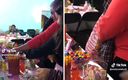 La mujer sorprendió a todos en la fiesta. (Captura)
