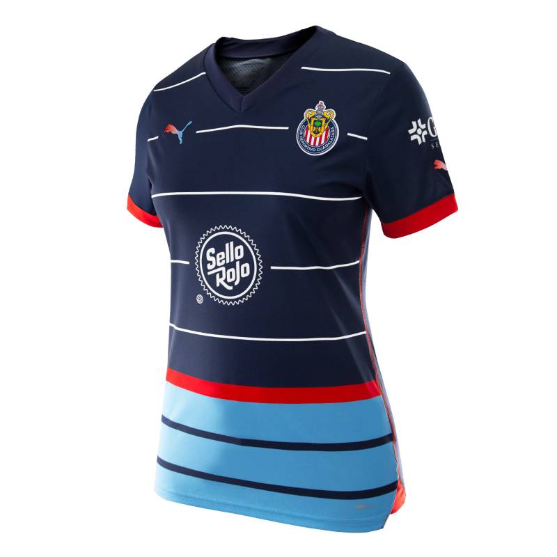 thumbnail image 2 of Chivas Visita 25/26 Jersey With Liga MX Patch – Slim Fit (Reduced Size) Read Description 2 of 6