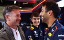 Horner y Daniel Ricciardo, expiloto de McLaren. (@redbullracing)