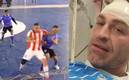 La imagen resulta impactante luego del codazo que recibió un futbolista. Foto: (Especial)
