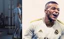 La silueta Mbappé con el uniforme del Real Madrid aparecería en el nuevo juego. Foto: (Especial)