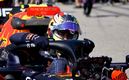 Checo Pérez quedó en tercero en el GP de Estados Unidos. (FOTO: AFP)
