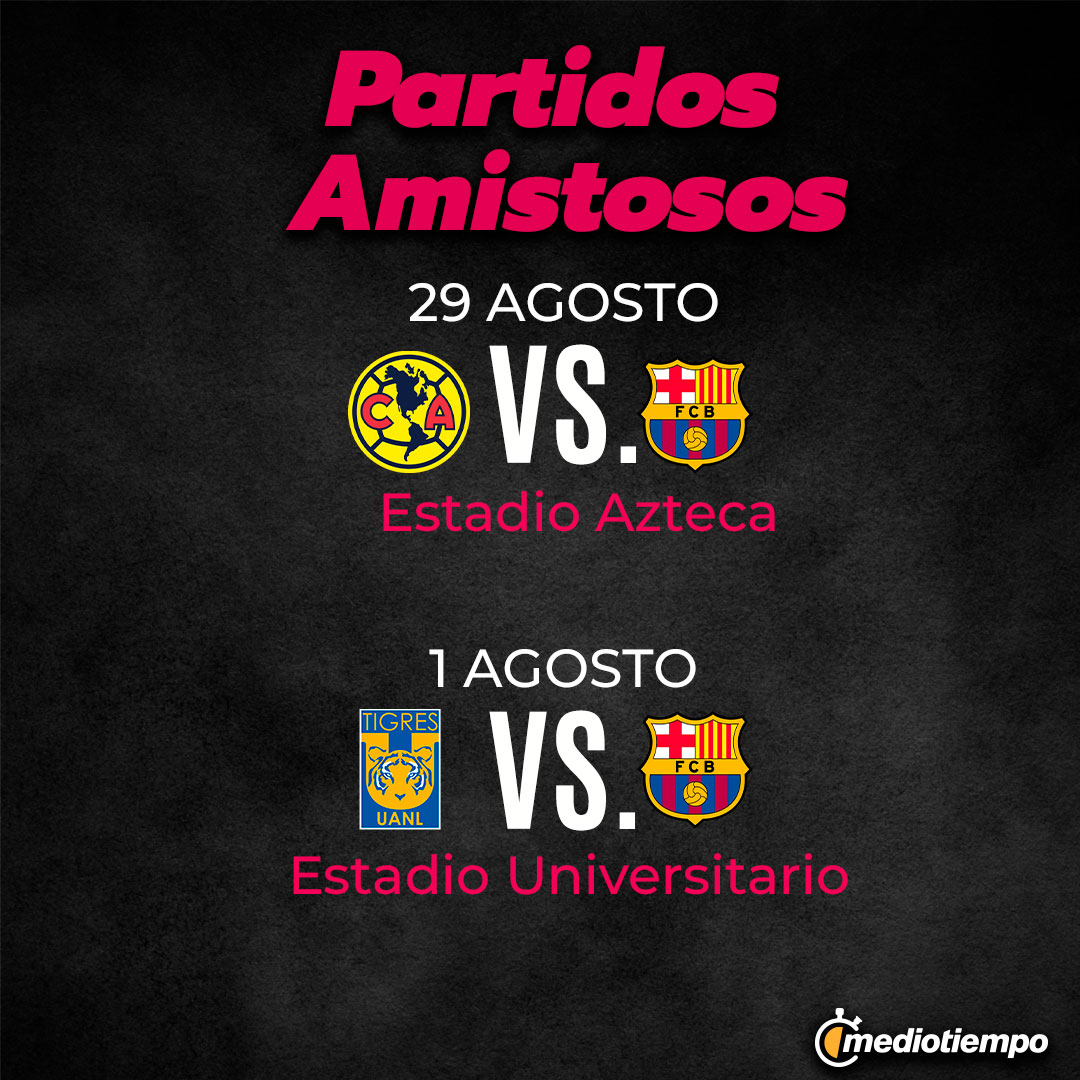 Tigres y América Femenil anuncian amistosos contra el BarcelonaMediotiempo