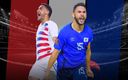 Los Roldán, uno representa a Estados Unidos y otro a El Salvador. (Especial)