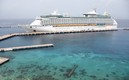 El Crucero Adventure of the Sea de Royal Caribbean llegó a Cozumel tras más de un año de ausencia por covid-19. Foto: AFP