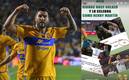 Gignac festejó de esta manera el gol ante León en la Jornada 3. Foto: (Imago7)