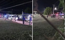 El partido de futbol se tuvo que suspender. (FOTO: Captura)