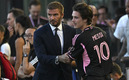 David Beckham en el debut de Messi. (FOTO: AFP)