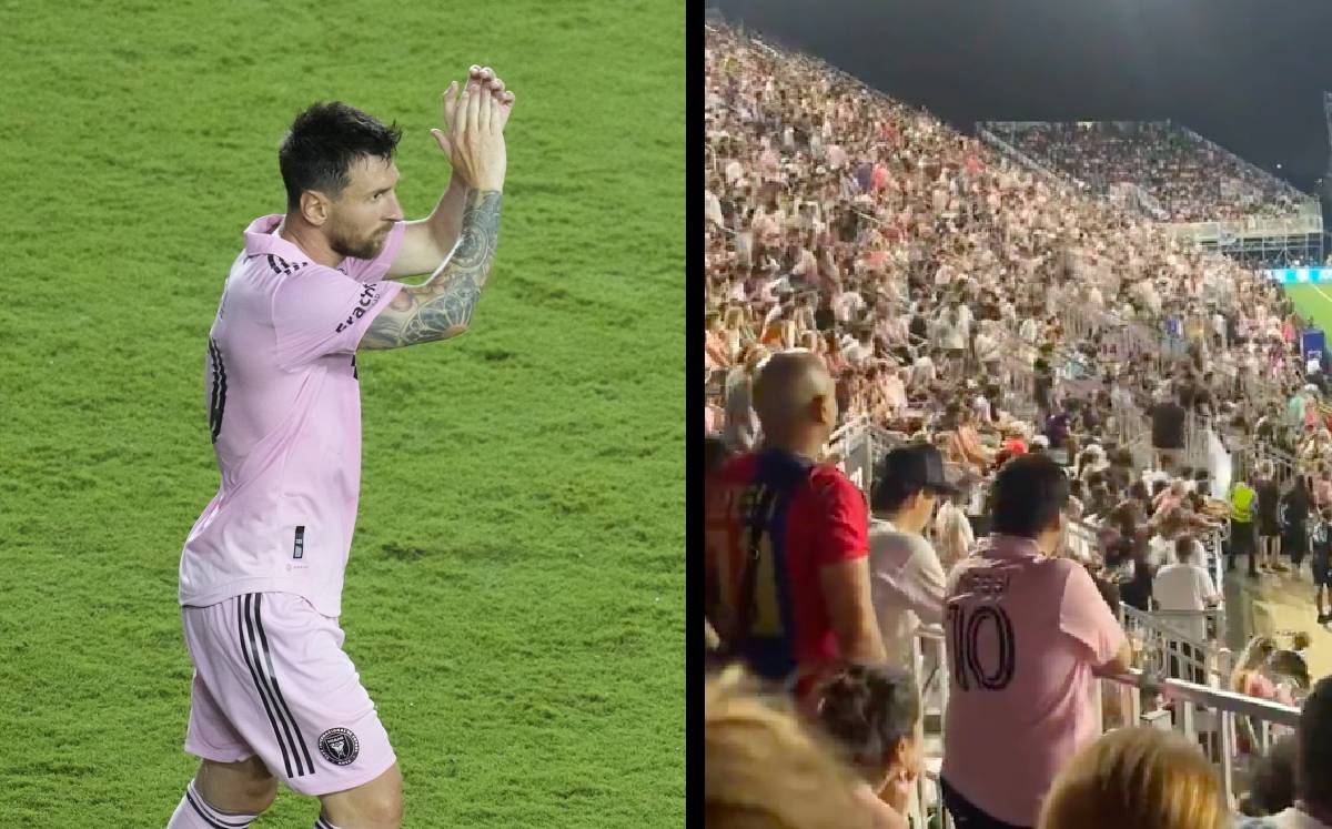 En cuanto La Pulga dejó el campo, los seguidores empezaron a retirarse del estadio. (Especial)