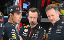 Horner y Checo Pérez tuvieron un tenso momento. (Foto: AFP)