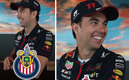 Checo Pérez bromeó con el escudo de Chivas.