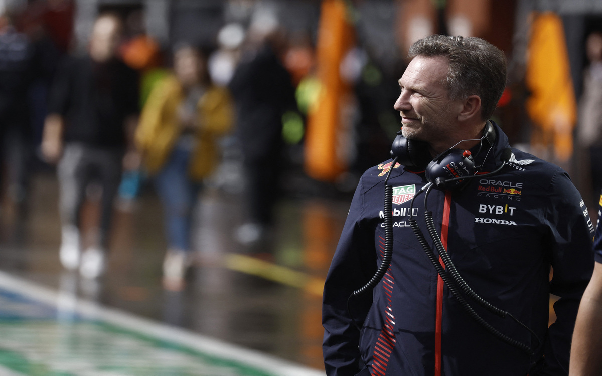 Horner, contento en Bélgica por la victoria aplastante de su equipo. (Reuters)
