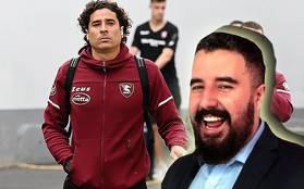 Ochoa no pudo ver acción en el juego del Salernitana. Foto: (Especial)