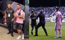 La seguridad de Messi evita cualquier persona se le pueda acercar. Foto: (Especial)