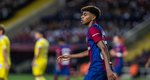 Yamal durante el partido Barcelona vs. Cádiz. (@FCBarcelona_es)