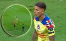 El charrúa se molestó mucho luego de la jugada con Layún ante los Zorros. Foto: (Especial)