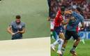 El delantero de Xolos salió molesto tras la expulsión y le realizó el polémico gesto al silbante. Fotos: (Mexsport/Especial)