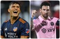 Brandon Vázquez y Lionel Messi | AP