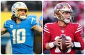Justin Herbert y Brock Purdy | NFL