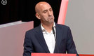 Luis Rubiales fue oficialmente suspendido de su puesto (AFP).