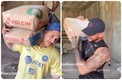 Albañil se impuso en reto viral a hombre fuerte | Capturas de pantalla