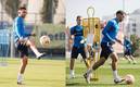 Chávez, durante unos de sus primero entrenamientos con los Blanquiazules. Fotos: (fcdynamo)